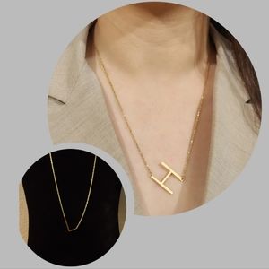 "L" Initial Necklace 316L Stainless Steel